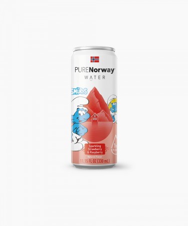 Smurfene Sparkling Strawberry & Raspberry (19.90,- per boks)